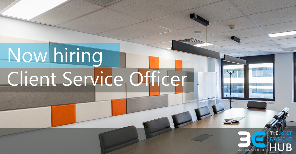Now hiring, Client Service Officer