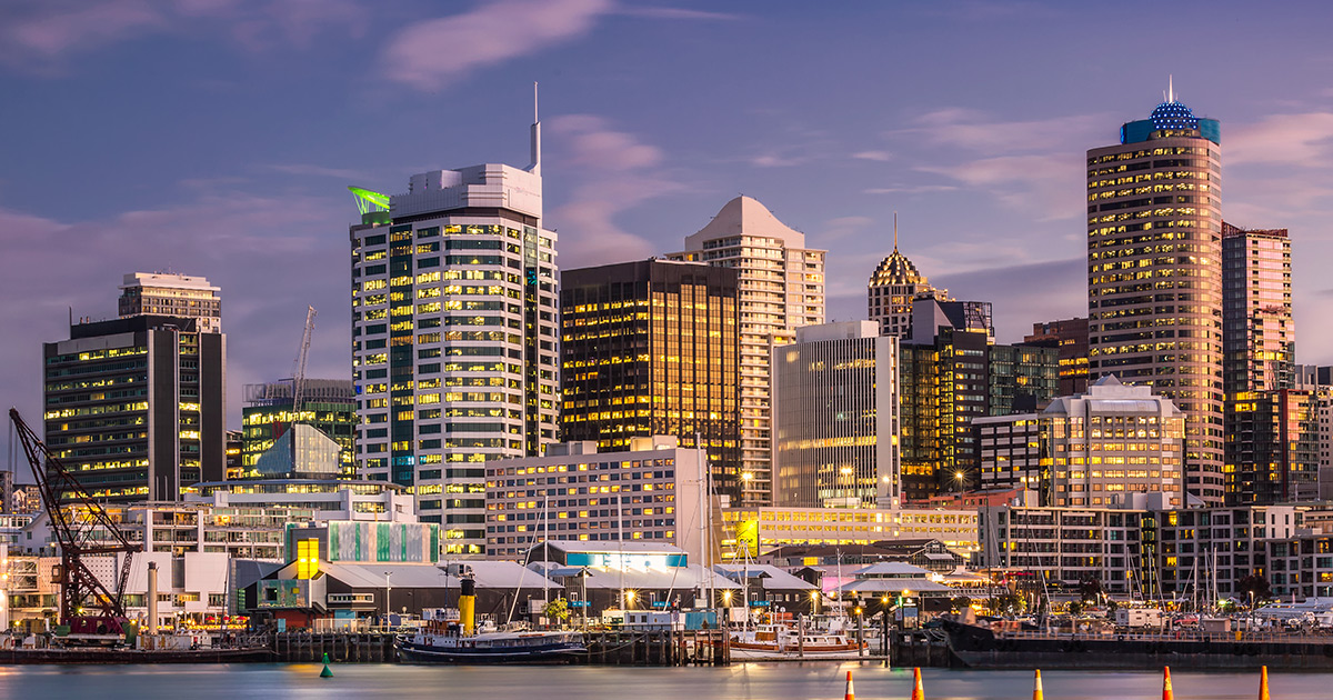 Auckland New Zealand City view